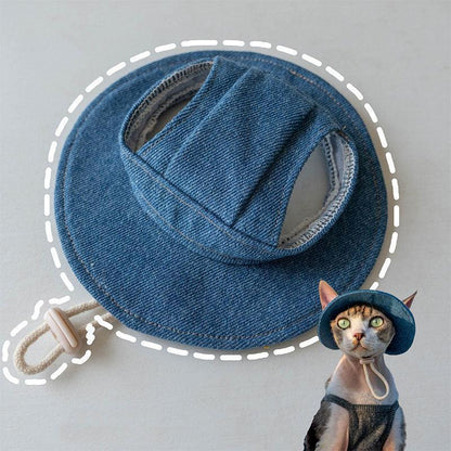 Hairless Cat Clothes Devon 16 Color Sunscreen Sun Hat - MEWCATS