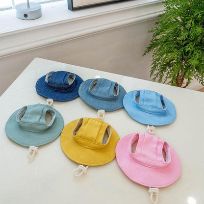Hairless Cat Clothes Devon 16 Color Sunscreen Sun Hat - MEWCATS