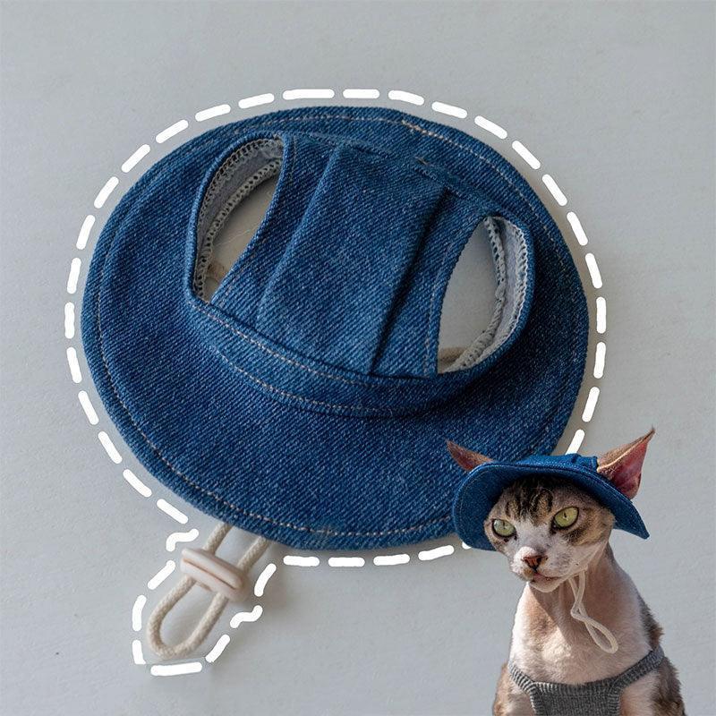 Hairless Cat Clothes Devon 16 Color Sunscreen Sun Hat - MEWCATS