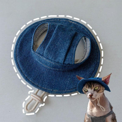 Hairless Cat Clothes Devon 16 Color Sunscreen Sun Hat - MEWCATS