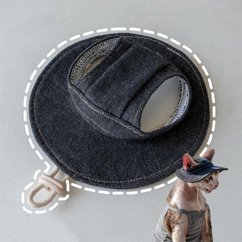 Hairless Cat Clothes Devon 16 Color Sunscreen Sun Hat - MEWCATS