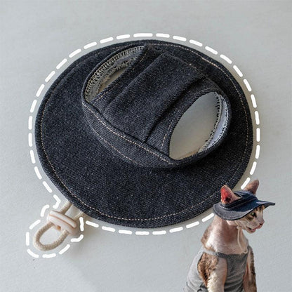 Hairless Cat Clothes Devon 16 Color Sunscreen Sun Hat - MEWCATS