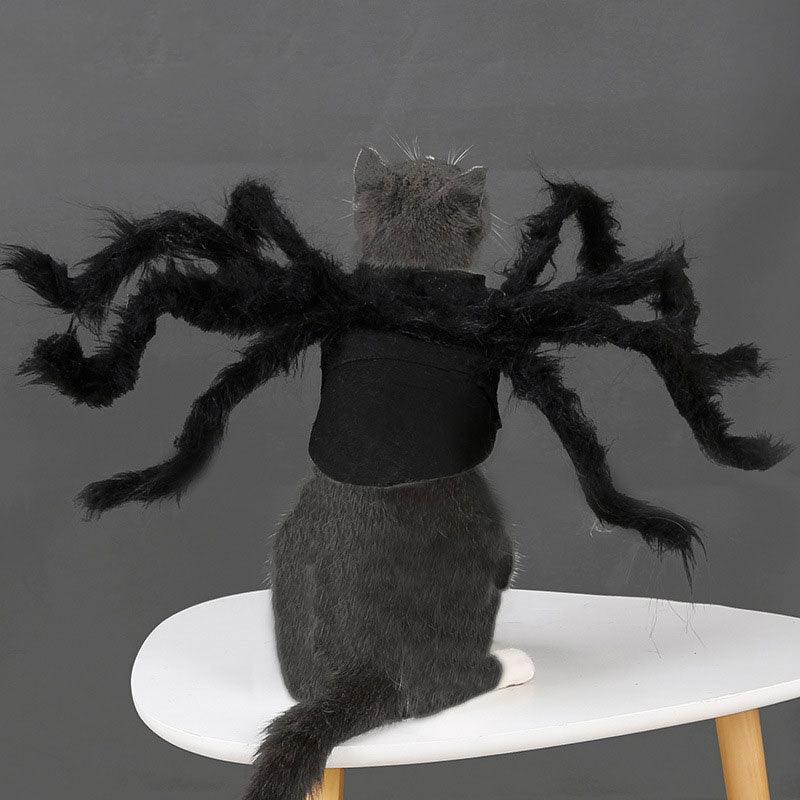 Halloween Cat Spider Costume Cosplay Party Plush Black Spider
