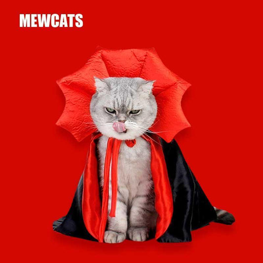 Halloween Cat Cape Costumes Cosplay Vampire Cloak - MEWCATS