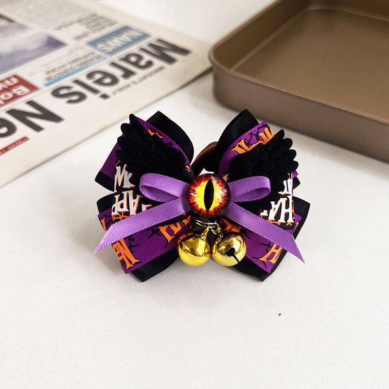 Halloween Cat Collar with Bells 4 Style Bow Tie