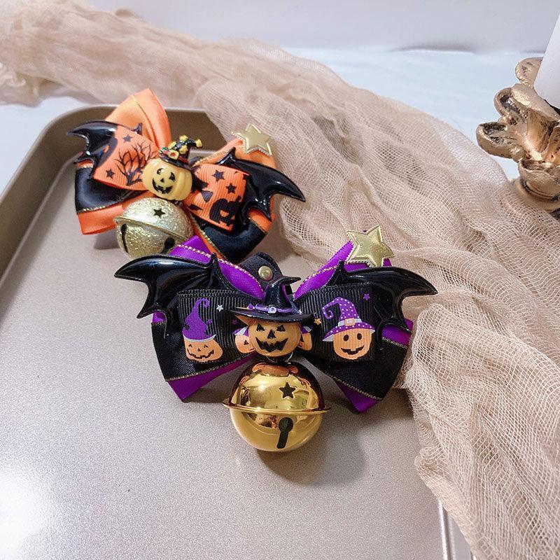 Halloween Cat Collar with Bells 4 Style Bow Tie