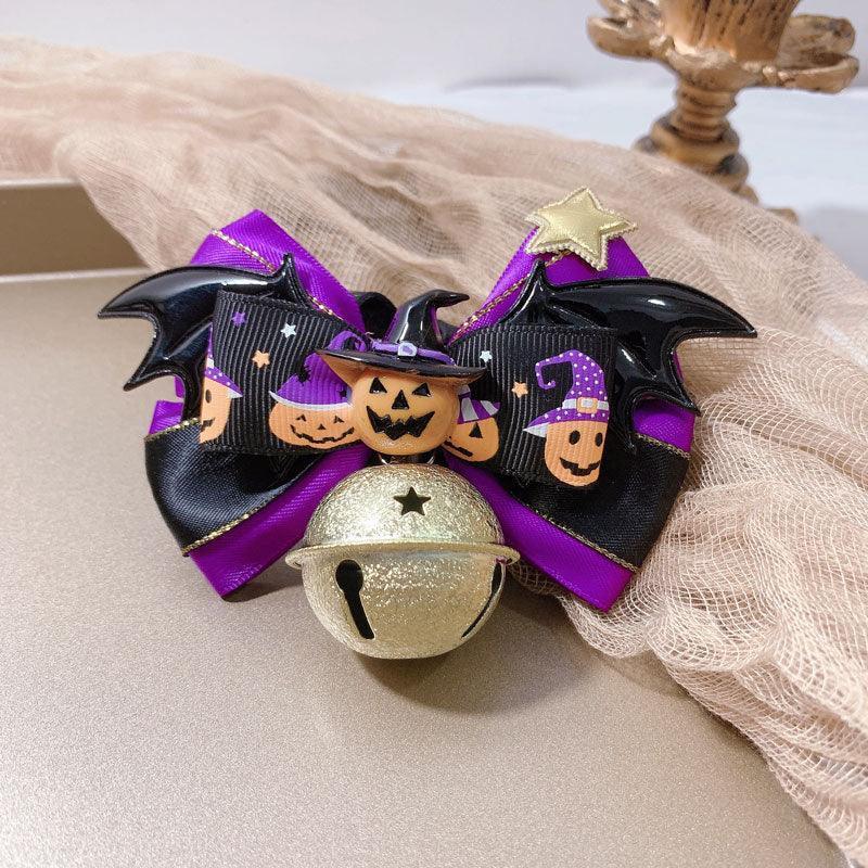 Halloween Cat Collar with Bells 4 Style Bow Tie