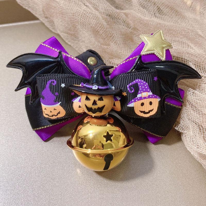 Halloween Cat Collar with Bells 4 Style Bow Tie