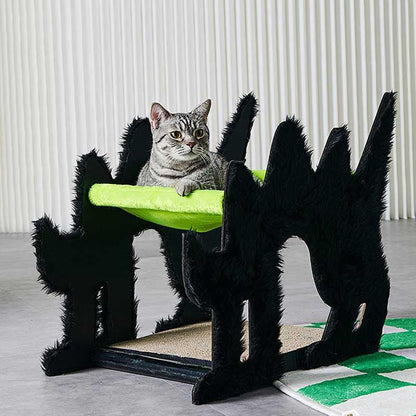 Halloween Boom Cat Double Hammock Green Scratching Board