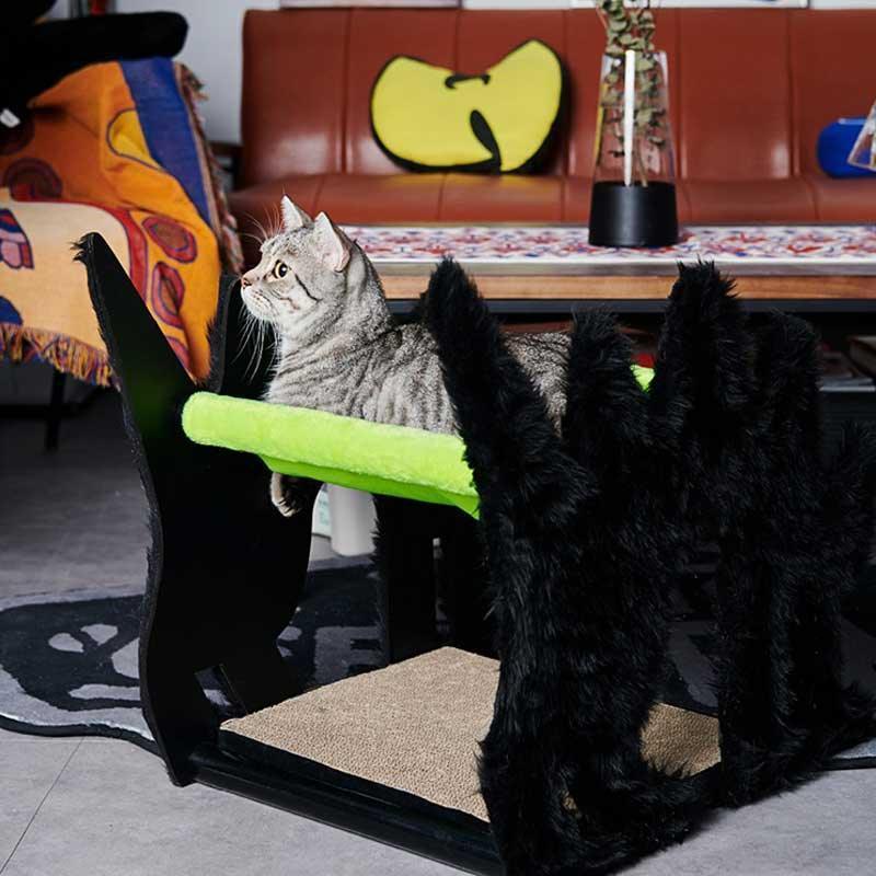 Halloween Boom Cat Double Hammock Green Scratching Board