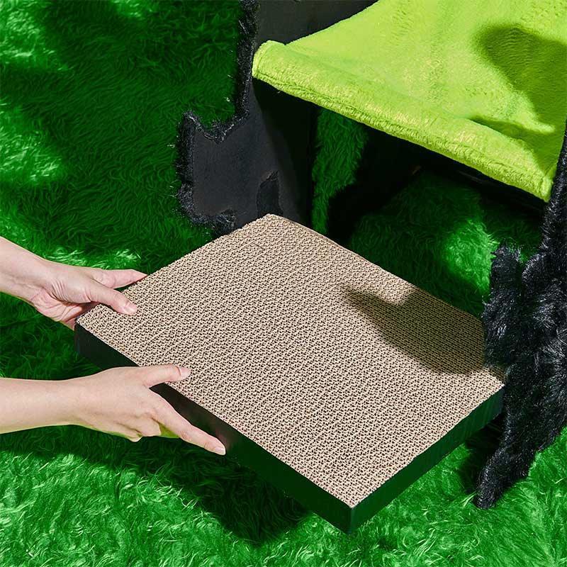 Halloween Boom Cat Double Hammock Green Scratching Board