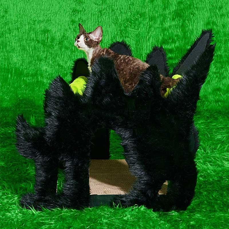 Halloween Boom Cat Double Hammock Green Scratching Board