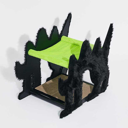 Halloween Boom Cat Double Hammock Green Scratching Board