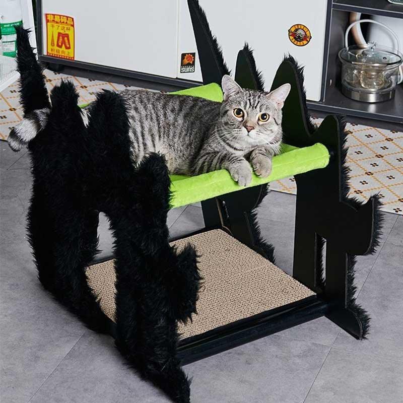 Halloween Boom Cat Double Hammock Green Scratching Board