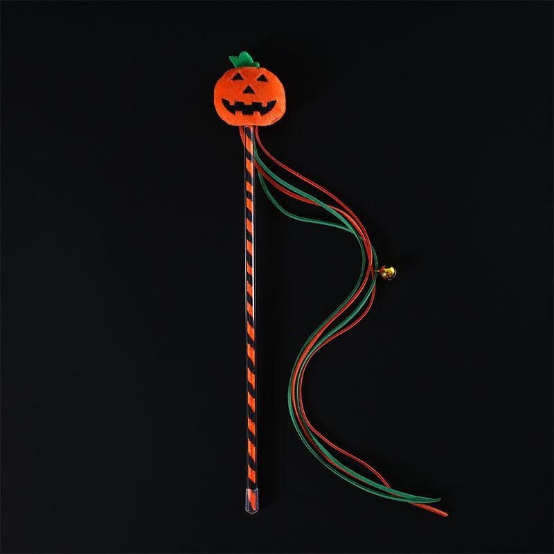 Halloween Pumpkin Set Cat Stick Sound Toy Collar