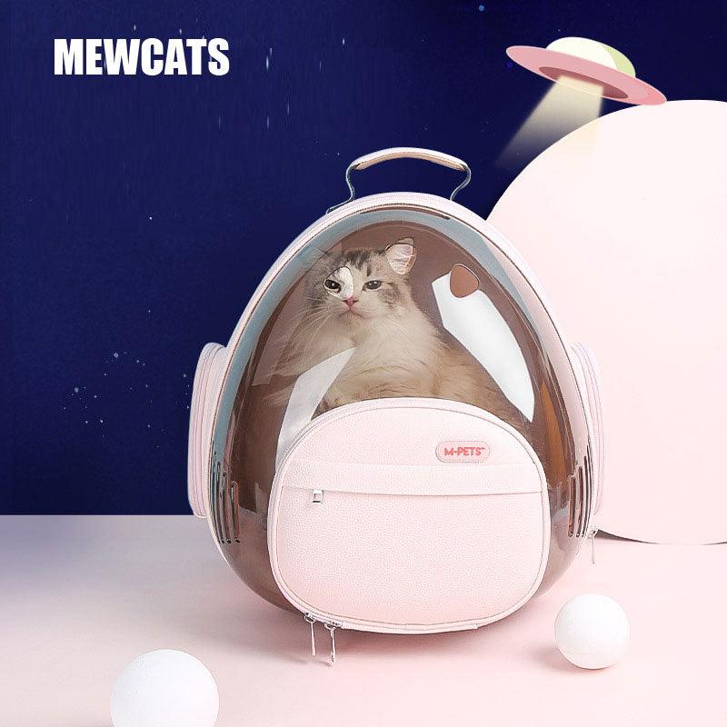 New Cat Carrying Bag 2 Color Space Capsule Pet Backpack