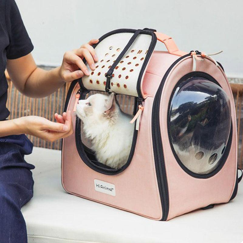 HiAnimal Cat Carrier on Wheels 2 Color Backpack 
