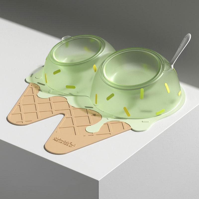 Ice Cream Cat Food Water Bowl Dishes Placemat