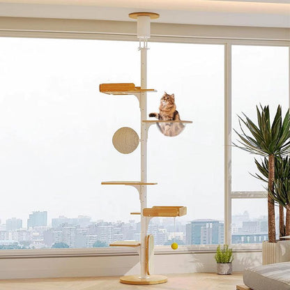 Iron Art Floor to Ceiling Cat Climbing Tree - MEWCATS