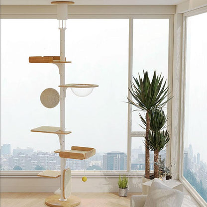 Iron Art Floor to Ceiling Cat Climbing Tree - MEWCATS
