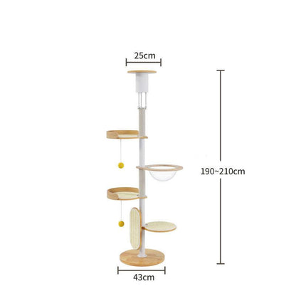 Iron Art Floor to Ceiling Cat Climbing Tree - MEWCATS