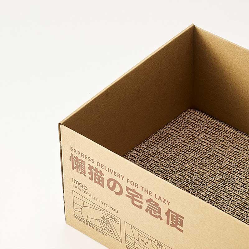 Japanese Express Cat Scratching Board Carton Cat Bed