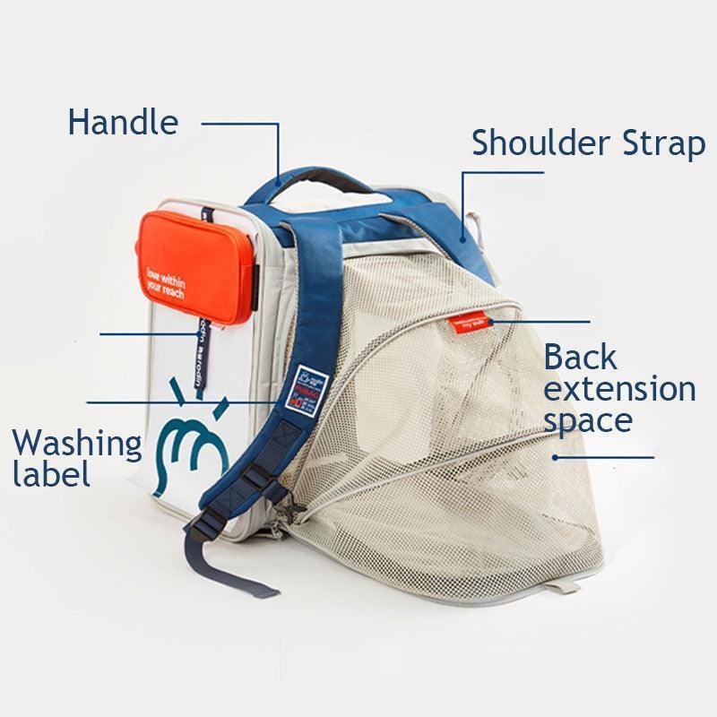 Japanese Style Cat carrier Backpack Expandable Bag - MEWCATS