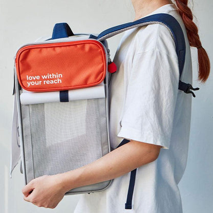 Japanese Style Cat carrier Backpack Expandable Tote Bag