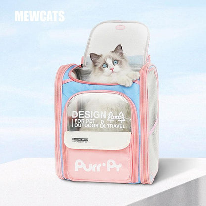 Jelly Cat Carrying Backpack 4 Color Foldable Cat Bag
