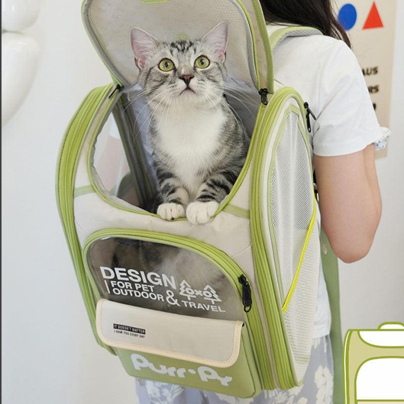 Jelly Cat Carrying Backpack 4 Color Foldable Cat Bag - MEWCATS