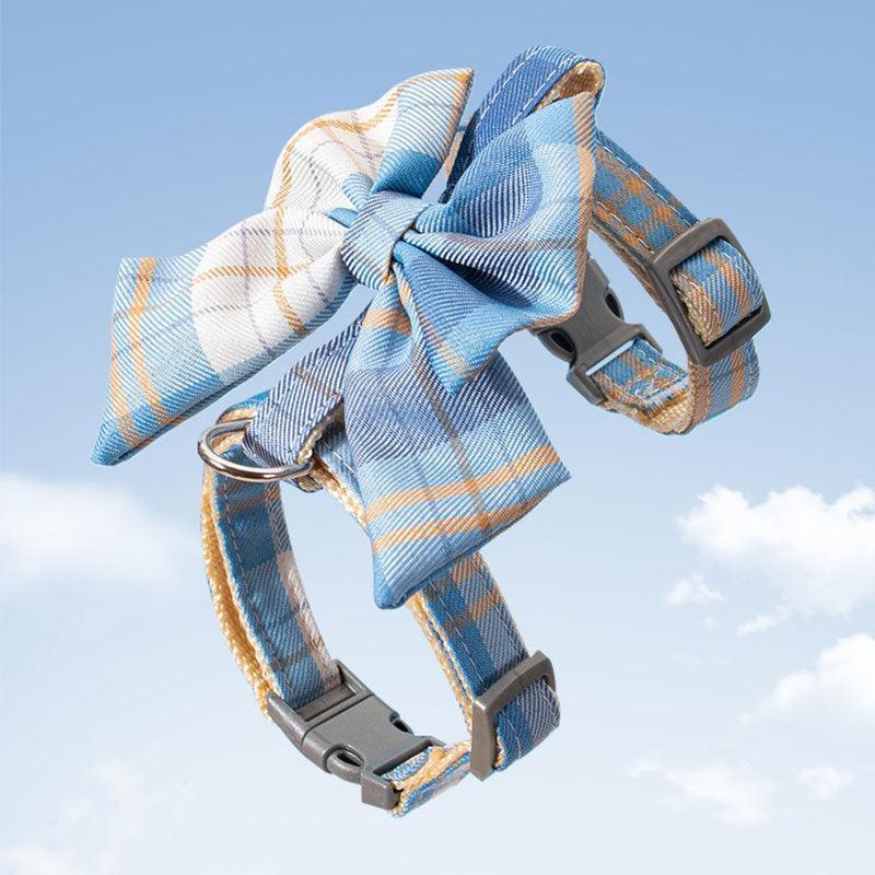 JK Bow Tie Cat Harness 3 Color Escape Proof Leash - MEWCATS