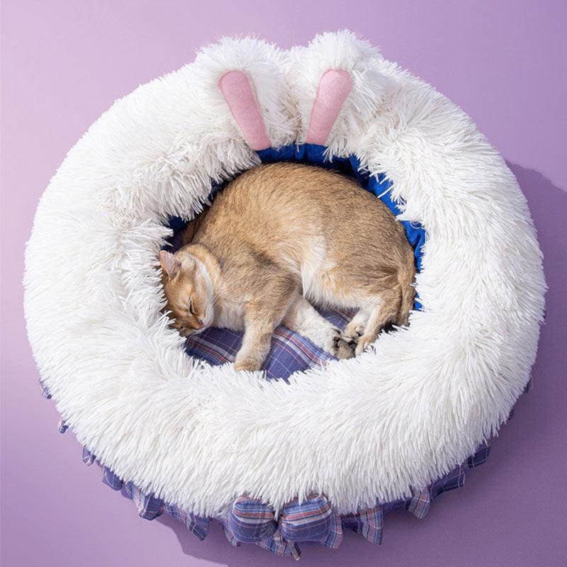 JK Rabbit Cat Bed Fluffy Removable Mat – MEWCATS