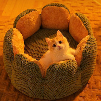 Kennel Flower Cat Bed Nest Washable 3 Color Cushion - MEWCATS