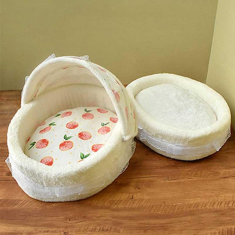 Multifunctional Fruit Cat Litter 2 Colors Removable Cat Bed