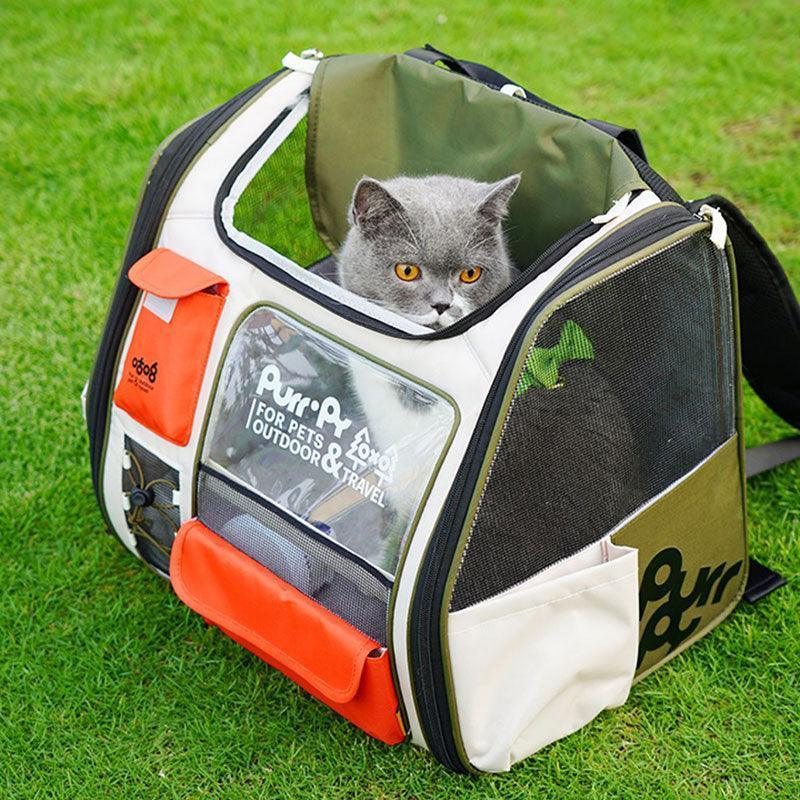 Large Capacit Cat Carrier Backpack 2 Color Space Capsule Bag - MEWCATS