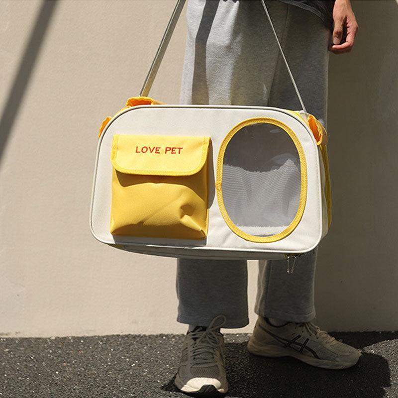Large Cat Carrier Bag Breathable 2 Color Foldable Tote - MEWCATS
