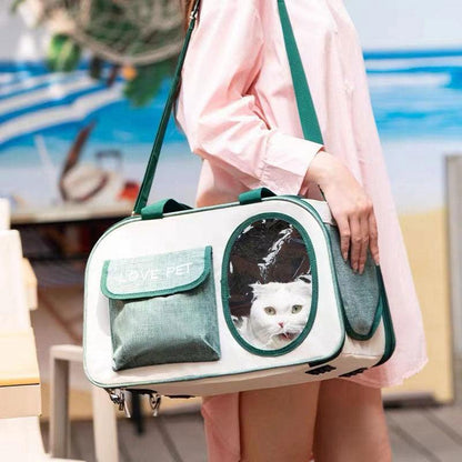 Large Cat Carrier Bag Breathable 2 Color Foldable Tote