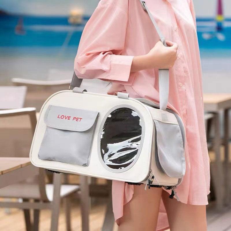 Large Cat Carrier Bag Breathable 2 Color Foldable Tote