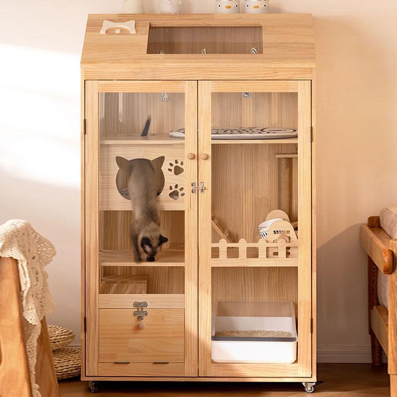 Large Cat Villa Indoor Condo Luxury Cat House – MEWCATS