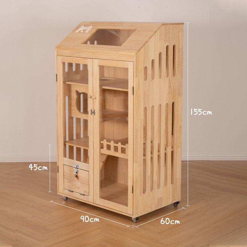 Large Cat Villa Indoor Condo Luxury Cat House - MEWCATS