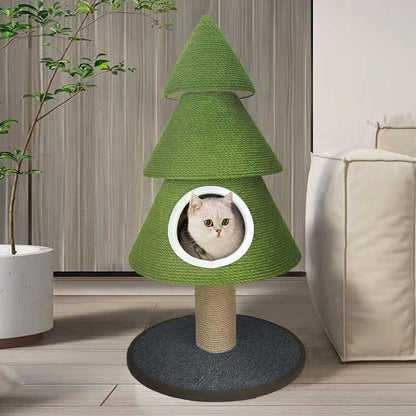 Large Christmas Tree Cat Bed Sisal Climbing Frame - MEWCATS