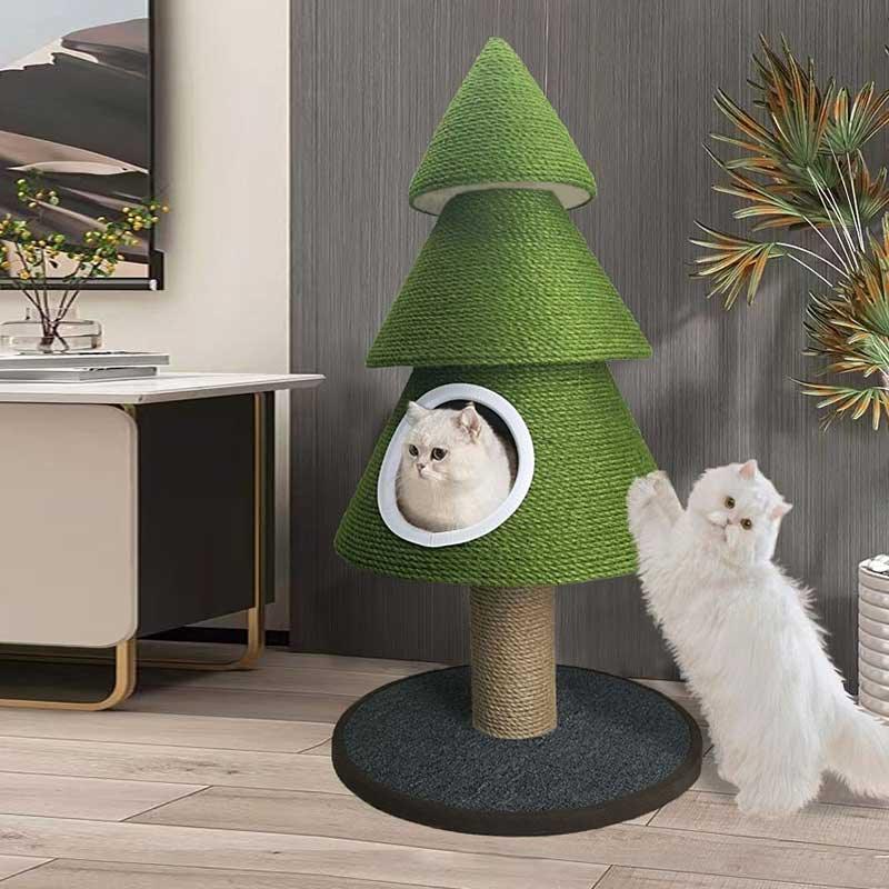 Large Christmas Tree Cat Bed Sisal Climbing Frame - MEWCATS