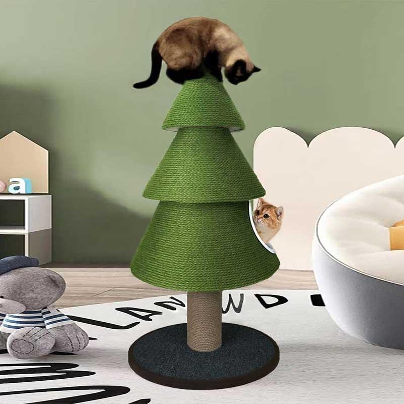 Large Christmas Tree Cat Bed Sisal Climbing Frame MEWCATS