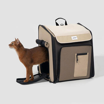 Large Expandable Cat Carrier Pet Backpack - MEWCATS
