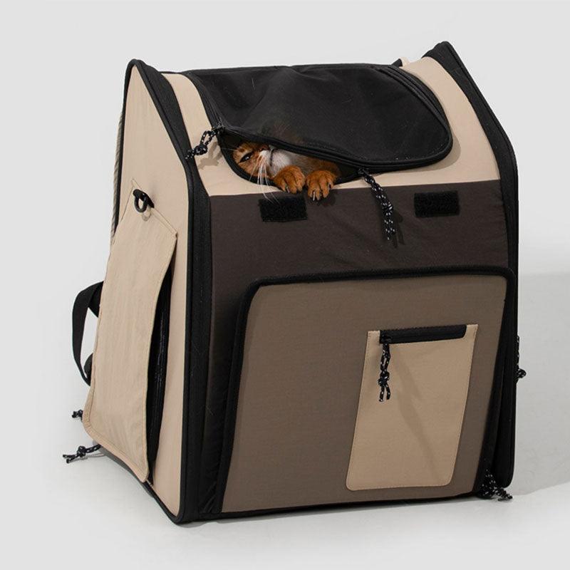 Large Expandable Cat Carrier Pet Backpack - MEWCATS