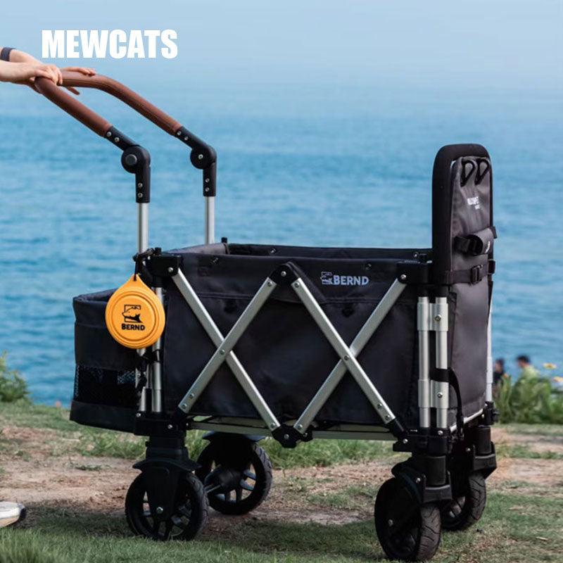 Large Outdoor Cat Carrier with Wheels Stroller - MEWCATS