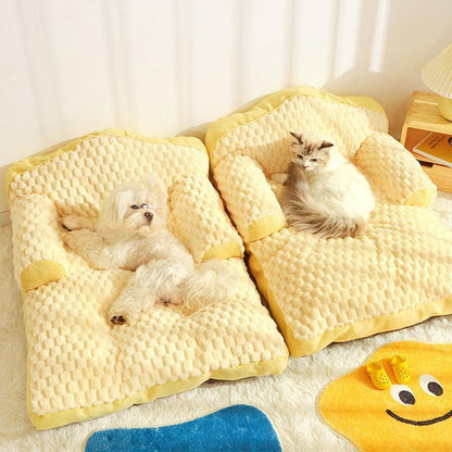 Large Space Cat Sofa 3 Color Warm Bed Couch