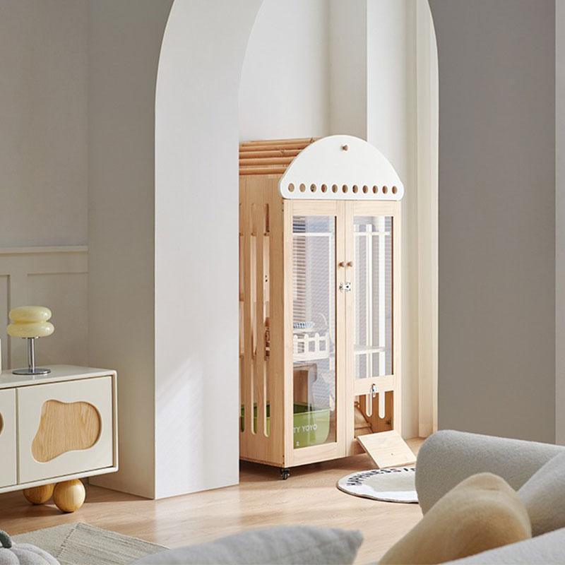 Large Space Cat Villa Furniture Wooden House - MEWCATS