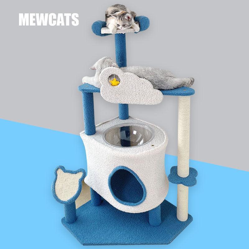 Large Star Cloud Cat Climbing Frame Tower Cat Tree - MEWCATS