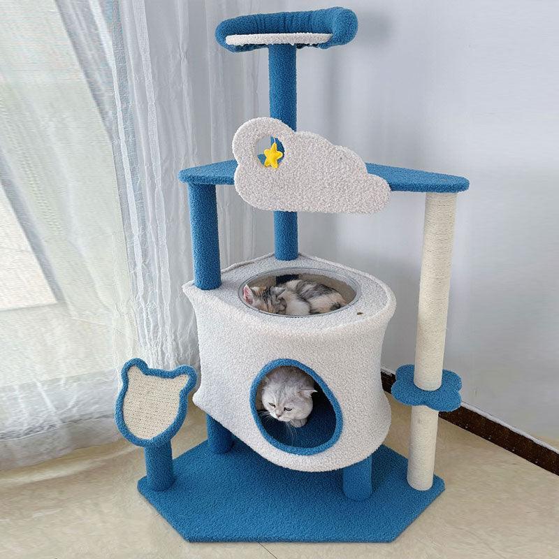 Large Star Cloud Cat Climbing Frame Tower Cat Tree - MEWCATS